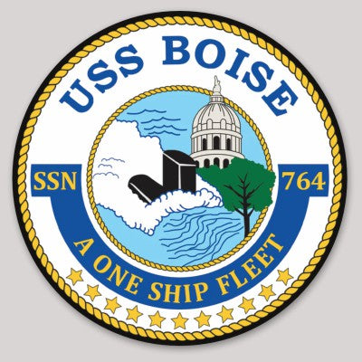 Officially Licensed USS Boise SSN-764 A One Ship Fleet Sticker