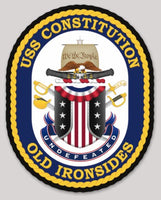 Officially Licensed USS Constitution Old Ironsides Undefeated Sticker