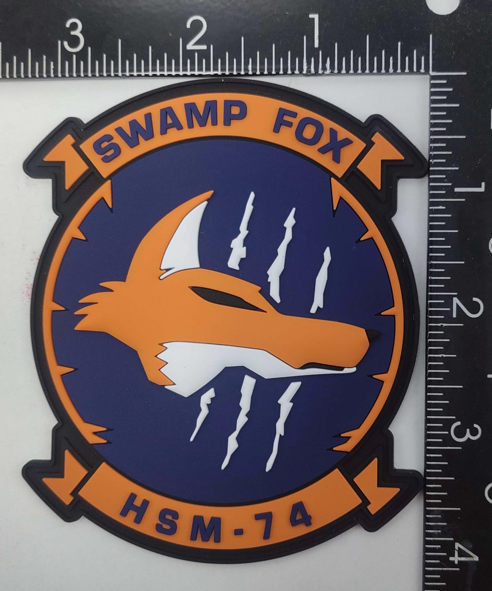 Officially Licensed HSM-74 Swamp Fox PVC Patch – MarinePatches.com ...