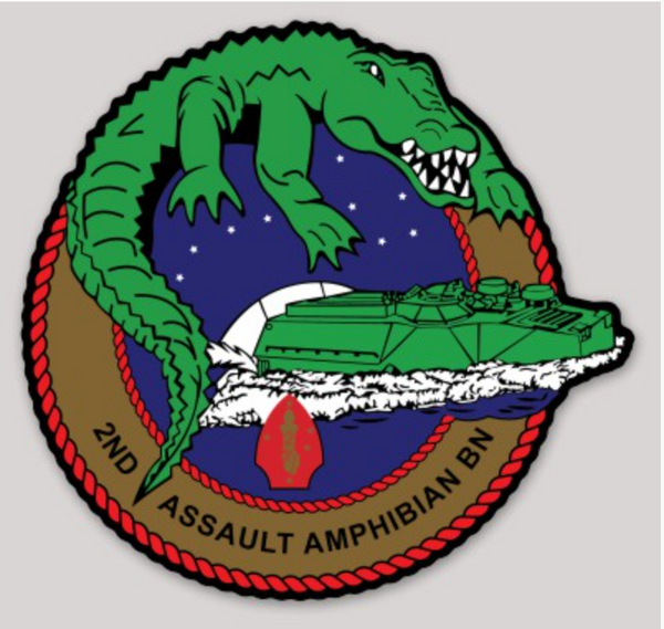 Officially Licensed USMC 2nd Assault Amphibian Battalion Stickers