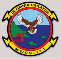 Officially Licensed USMC MWSS-171 The Sentinels Squadron Sticker