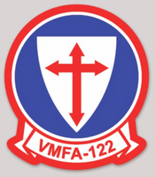 Officially Licensed USMC VMFA-122 Crusaders Sticker