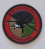 Officially Licensed US Navy Sea Dragon WTI Leather patch