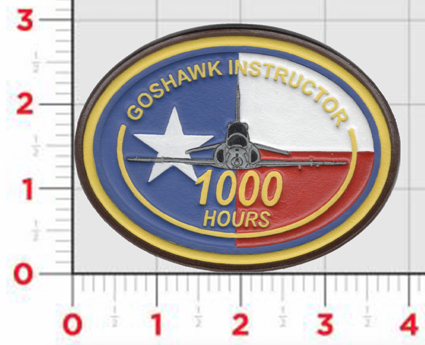 T-45 Goshawk Instructor 1000 Hour Leather Patch