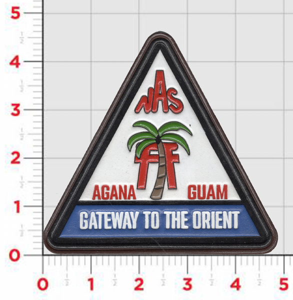 Officially Licensed US Navy NAS Agana Guam Leather Patch