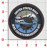 Officially Licensed US Navy Mine Counter Measures WTI Leather Patch