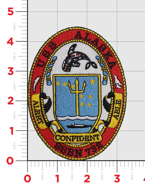 Officially Licensed USS Alaska SSBN-732 Patch