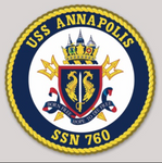 Officially Licensed US Navy USS Annapolis SSN-760 Sticker