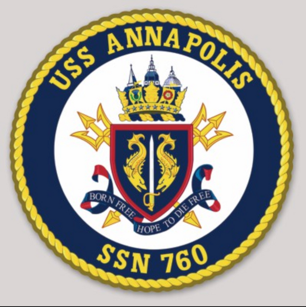 Officially Licensed US Navy USS Annapolis SSN-760 Sticker