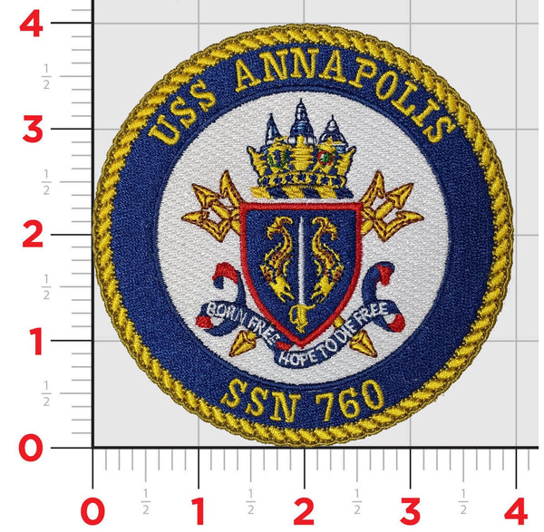 Officially Licensed USS Annapolis SSN-760 Patch