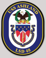 Officially Licensed US Navy LSD-48 USS Ashland Sticker