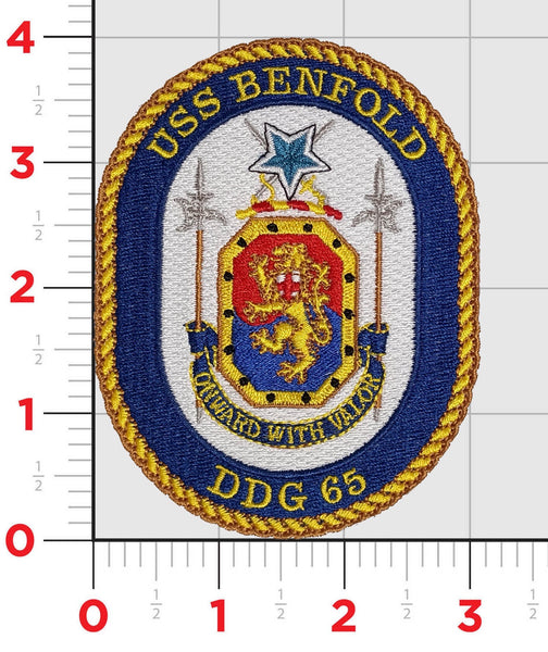 Officially Licensed USS Benfold DDG-65 Patch