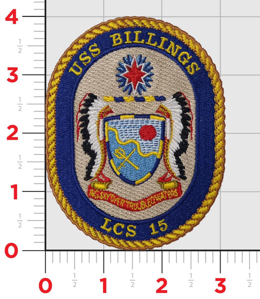 Officially Licensed USS Billings LCS-15 Patch