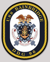 Officially Licensed US Navy DDG-96 USS Bainbridge Sticker