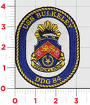 Officially Licensed USS Bulkeley DDG-84 Patch