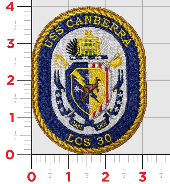 Officially Licensed USS Canberra LCS-30 Patch