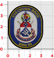 Officially Licensed USS Chung-Hoon DDG-93 Patch