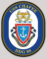 Officially Licensed US Navy DDG-90 USS Chafee Sticker