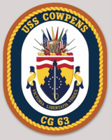 Officially Licensed  US Navy USS Cowpens CG-63 Sticker