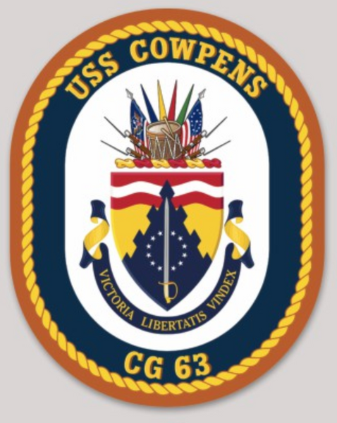 Officially Licensed  US Navy USS Cowpens CG-63 Sticker