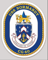 Officially Licensed US Navy USS Normandy CG-60 Sticker