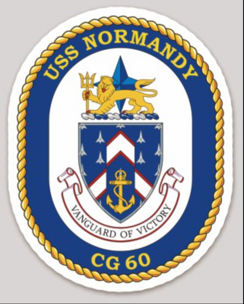 Officially Licensed US Navy USS Normandy CG-60 Sticker