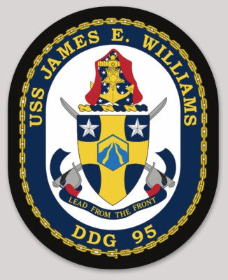 Officially Licensed US Navy USS James E Williams DDG-95 Stickers