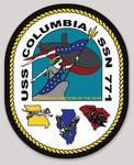 Officially Licensed US Navy USS Columbia SSN-771 Sticker