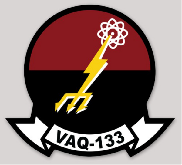 Officially Licensed US Navy VAQ-133 Wizards Squadron Sticker