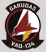 Officially Licensed US Navy VAQ-134 Garudas Squadron Sticker