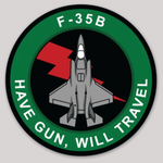 Official VMFA-121 Green Knights F-35B Sticker