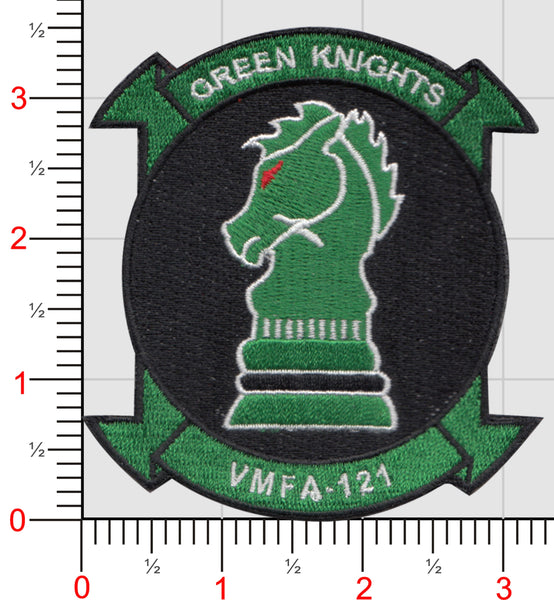 Officially Licensed VMFA-121  Green Knights Squadron 2023 Patch