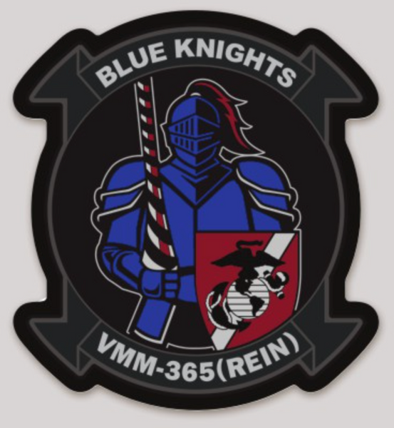 Official VMM-365 Blue Knights (REIN) Squadron Sticker