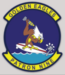 Officially Licensed US Navy VP-9 Golden Eagles Squadron Sticker 2023