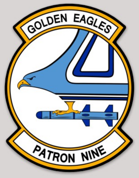 Officially Licensed US Navy VP-9 Golden Eagles Sticker