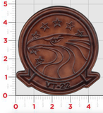 Officially Licensed US Navy VT-22 Golden Eagles Leather Patch