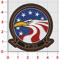 Officially Licensed US Navy VT-22 Golden Eagles Leather Patch