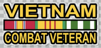 Vietnam Combat Veteran Sticker