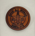 Official VMFA-112 Cowboys F-18 Leather Shoulder Patch