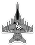 Official VAQ-137 Rooks EA-18 Rooks Magnet