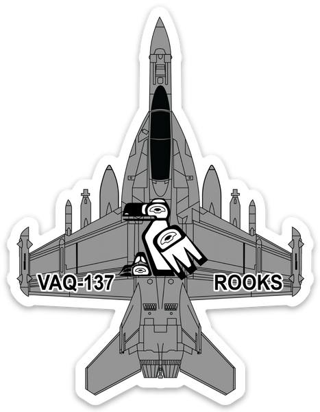 Official VAQ-137 Rooks EA-18 Rooks Magnet