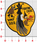 Officially Licensed USMC VMF-322 Fighting Cocks Squadron Throwback Patch