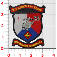 Officially Licensed 1st Battalion 25th Marine Regiment Patches