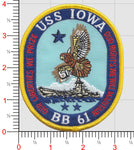 USS Iowa BB-61 Patch