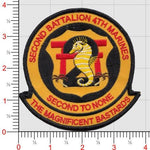 Officially Licensed USMC 2nd Battalion 4th Marines Magnificent Bastards Patch