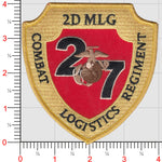 Officially Licensed USMC 2nd Bn 7th Marines 2D Marine Logistics Patch