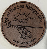 TH-57 Last of the Sea Ranger Instructor Pilots Leather Patch