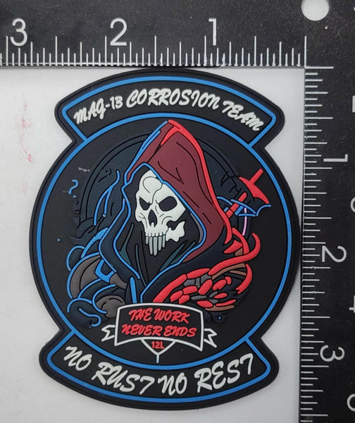 Official MAG-13 Corrosion Team PVC Glow Patch