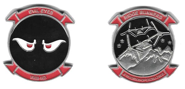 Officially Licensed VMM-163 Ridge Runners/Evil Eyes Coins