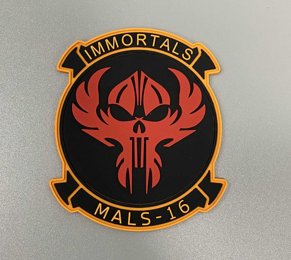 Officially Licensed USMC MALS-16 Immortals PVC Squadron Patch